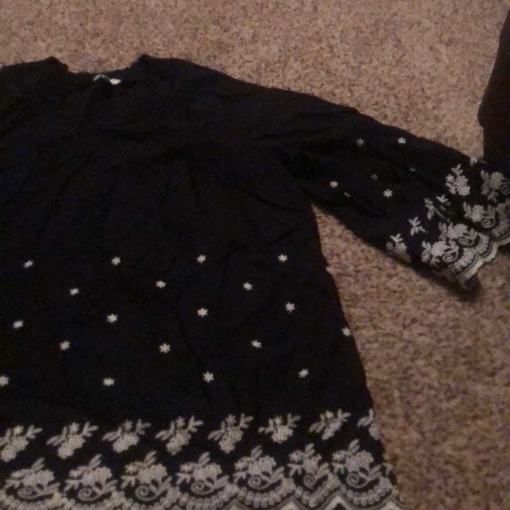 Black and white shirt